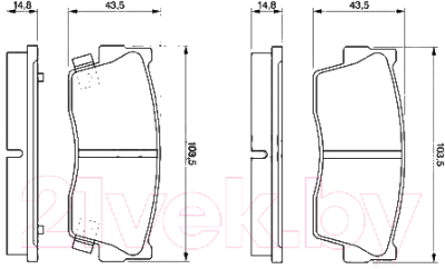 

Тормозные колодки Bosch, 0986461750