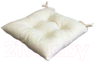 Подушка на стул MATEX Velours / 10-982 (молочный)