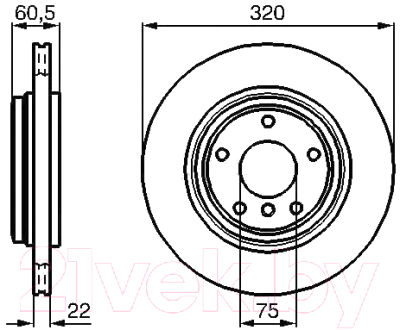 

Тормозной диск Bosch, 0986478975