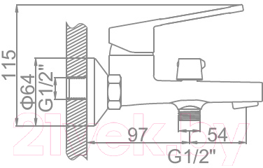 Смеситель Ledeme L3267