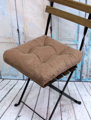 Подушка на стул MATEX Velours / 07-616 (кофе)