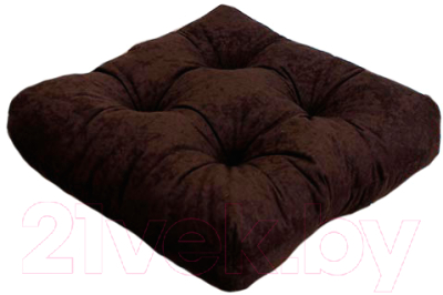 Подушка на стул MATEX Velours / 10-401 (темно-коричневый)