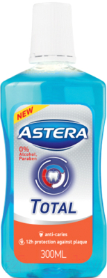 Ополаскиватель для полости рта Astera Active + Total (300мл)