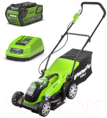 

Газонокосилка электрическая Greenworks, G40LM35K6