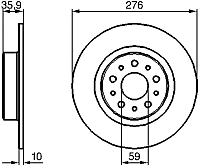 Тормозной диск Bosch 0986479120 - 