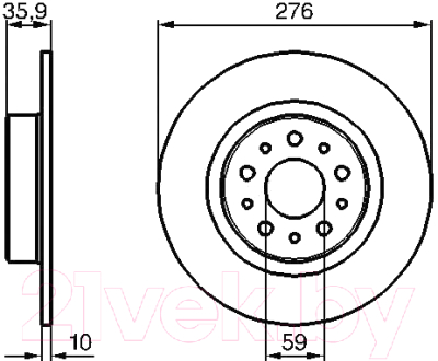 

Тормозной диск Bosch, 0986479120