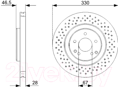

Тормозной диск Bosch, 0986479135