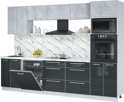 

Кухонный гарнитур, Пластик 3.0-ПМ1