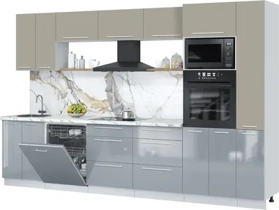 

Кухонный гарнитур, Пластик 3.3-ПМ1