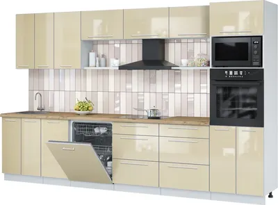 

Кухонный гарнитур, Пластик 3.4-ПМ1-2