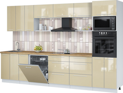 

Кухонный гарнитур, Пластик 3.3-ПМ1-2