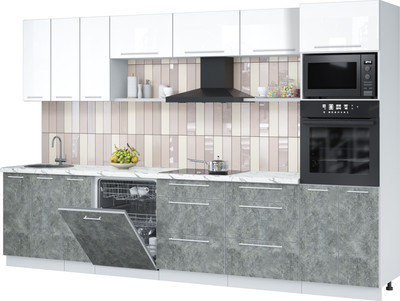 

Кухонный гарнитур, Пластик 3.3-ПМ1-2