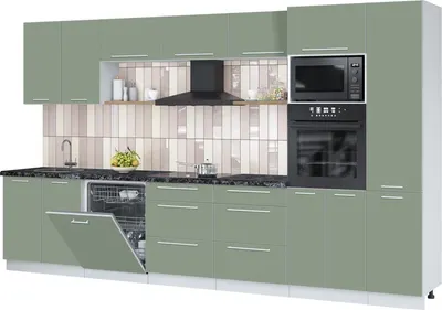 

Кухонный гарнитур, Пластик 3.6-ПМ1