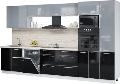 

Кухонный гарнитур, Пластик 3.6-ПМ1