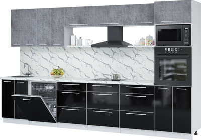 

Кухонный гарнитур, Пластик 3.6-ПМ1-2