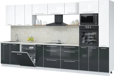 

Кухонный гарнитур, Пластик 3.8-ПМ1