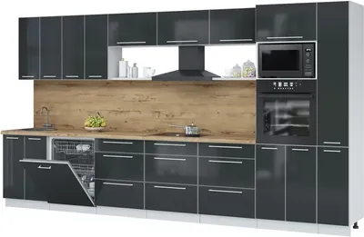 

Кухонный гарнитур, Пластик 3.9-ПМ1