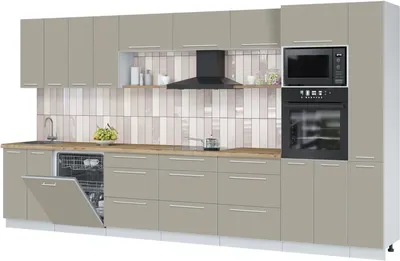 

Кухонный гарнитур, Пластик 3.9-ПМ1