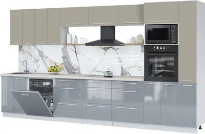 

Кухонный гарнитур, Пластик 3.9-ПМ1