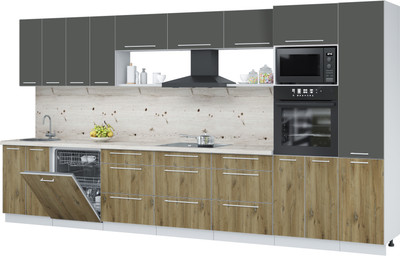 

Кухонный гарнитур, Пластик 4.0-ПМ1