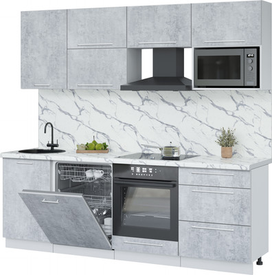 

Кухонный гарнитур, Пластик 2.3-ПМ2