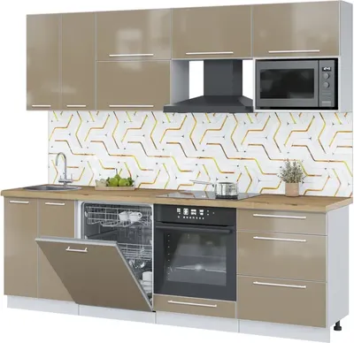 

Кухонный гарнитур, Пластик 2.4-ПМ2