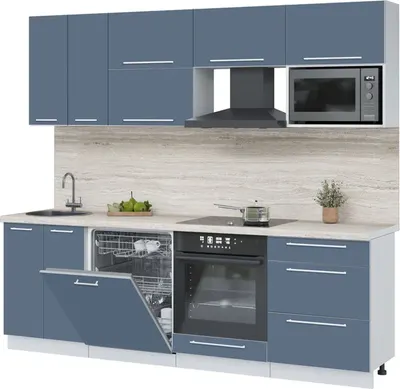 

Кухонный гарнитур, Пластик 2.4-ПМ2