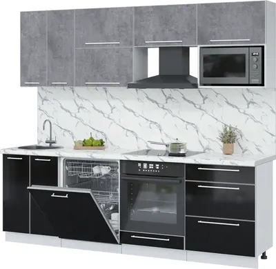 

Кухонный гарнитур, Пластик 2.4-ПМ2