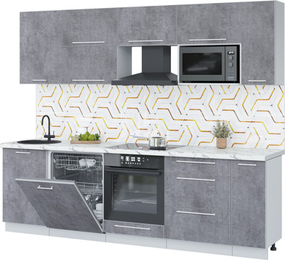 

Кухонный гарнитур, Пластик 2.6-ПМ2