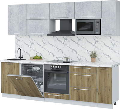 

Кухонный гарнитур, Пластик 2.6-ПМ2