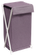 Корзина для белья МеталлБыт Элит / 870610 (сирень/белый) -