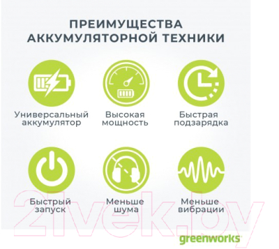 Greenworks Gs82bcbk5 2103107ub Trimmer Elektricheskij Kupit V Minske Gomele Vitebske Mogileve Breste Grodno