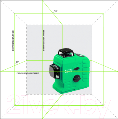 Лазерный нивелир Instrumax 3D Green (IM0128)