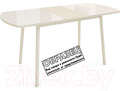 Обеденный стол Listvig Винер Mini 94-126x64 (черный)