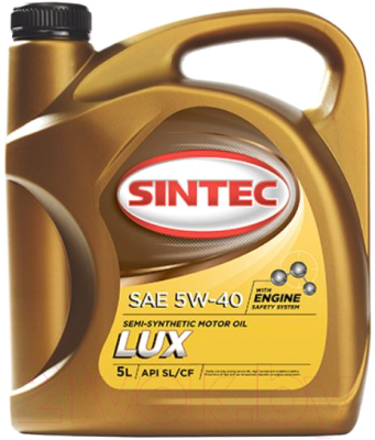 

Моторное масло Sintec, Люкс 5W40 SL/CF / 801934