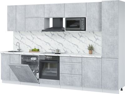 

Кухонный гарнитур, Пластик 3.3-ПМ2