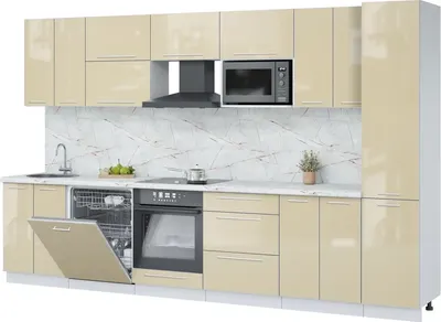 

Кухонный гарнитур, Пластик 3.4-ПМ2