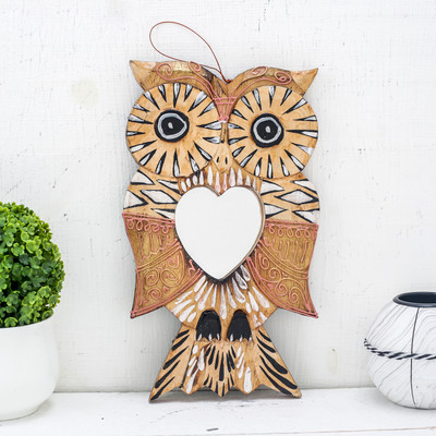 

Зеркало декоративное, Сова с сердцем 4165722