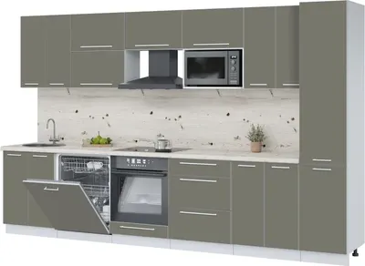 

Кухонный гарнитур, Пластик 3.4-ПМ2