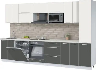 

Кухонный гарнитур, Пластик 3.4-ПМ2