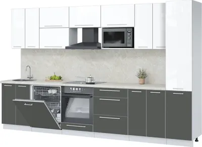 

Кухонный гарнитур, Пластик 3.4-ПМ2