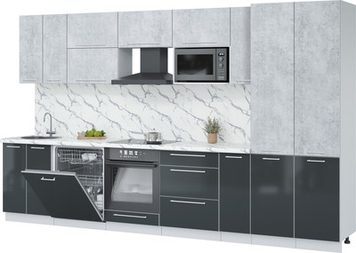 

Кухонный гарнитур, Пластик 3.5-ПМ2