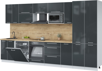 

Кухонный гарнитур, Пластик 3.6-ПМ2