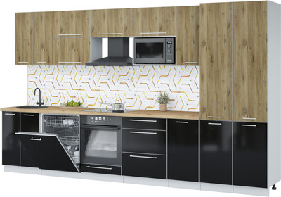 

Кухонный гарнитур, Пластик 3.6-ПМ2