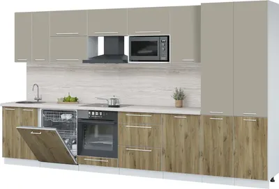 

Кухонный гарнитур, Пластик 3.7-ПМ2