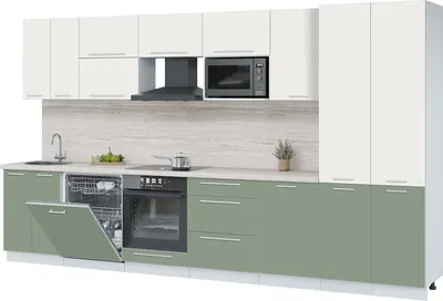 

Кухонный гарнитур, Пластик 3.7-ПМ2