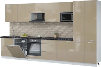 

Кухонный гарнитур, Пластик 3.8-ПМ2