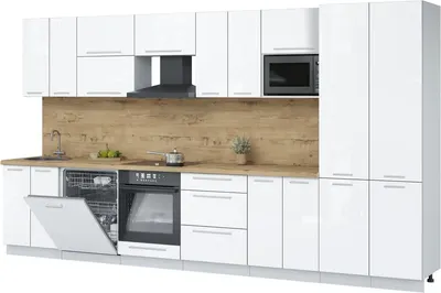 

Кухонный гарнитур, Пластик 3.8-ПМ2