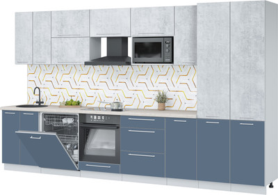 

Кухонный гарнитур, Пластик 3.6-ПМ2