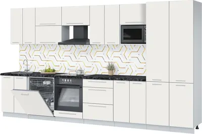 

Кухонный гарнитур, Пластик 3.8-ПМ2